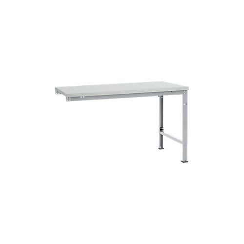 4045916152975 - AU80679006 Arbeits-Anbautisch UNIVERSAL Spezial mit Kunststoffplatte BxTxH = 1500 x 1000 x 722-1022 mm Alusilber
