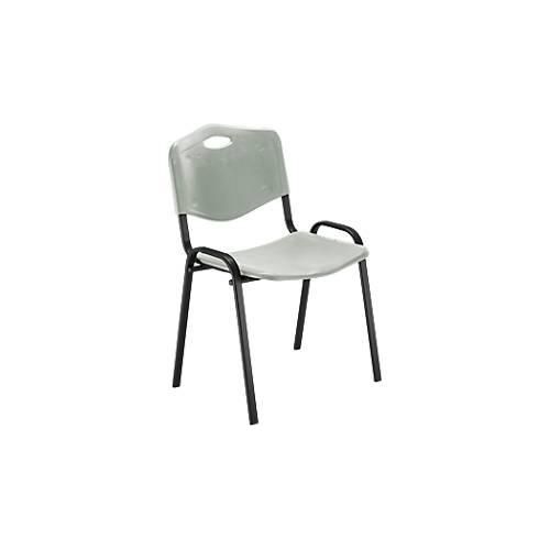 5901747582307 - NowyStyl Besucherstuhl H 470 mm x B 460 mm x T 410 mm Kunststoff mit Stahlgestell Antikratzfüße stapelbar schwarz-grau 5901747582307 - NowyStyl Besucherstuhl H 470 mm x B 460 mm x T 410 mm Kunststoff mit Stahlgestell Antikratzfüße stapelbar schwarz-grau
