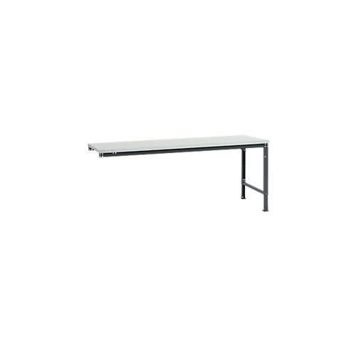 4045916153590 - AU81277016 Arbeits-Anbautisch UNIVERSAL Spezial mit Kunststoffplatte BxTxH = 2000 x 1000 x 722-1022 mm Anthrazit