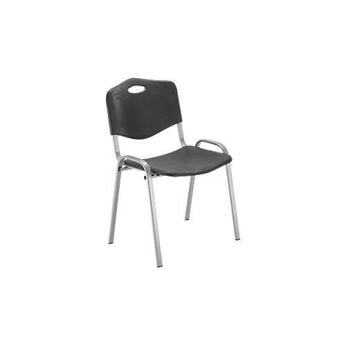 5901747582338 - NowyStyl Besucherstuhl H 470 mm x B 460 mm x T 410 mm Kunststoff mit Stahlgestell Antikratzfüße stapelbar alusilber-anthrazit 5901747582338 - NowyStyl Besucherstuhl H 470 mm x B 460 mm x T 410 mm Kunststoff mit Stahlgestell Antikratzfüße stapelbar alusilber-anthrazit