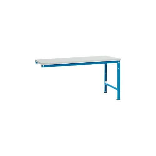 4045916153248 - AU80975012 Arbeits-Anbautisch UNIVERSAL Spezial mit Kunststoffplatte BxTxH = 1750 x 1000 x 722-1022 mm Licht-Blau (RAL 5012) 4045916153248 - AU80975012 Arbeits-Anbautisch UNIVERSAL Spezial mit Kunststoffplatte BxTxH = 1750 x 1000 x 722-1022 mm Licht-Blau (RAL 5012)