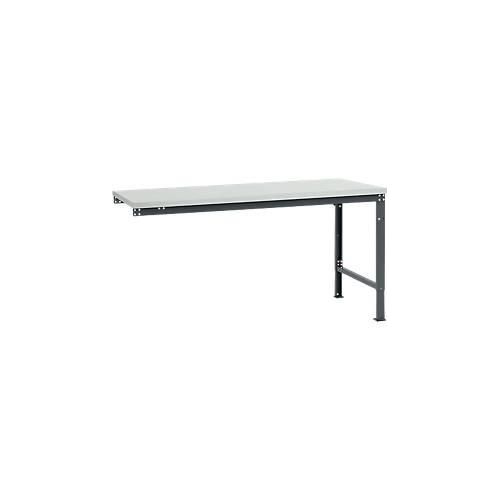 4045916153279 - AU80977016 Arbeits-Anbautisch UNIVERSAL Spezial mit Kunststoffplatte BxTxH = 1750 x 1000 x 722-1022 mm Anthrazit
