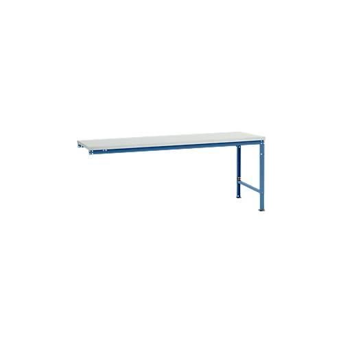 4045916153552 - AU81275007 Arbeits-Anbautisch UNIVERSAL Spezial mit Kunststoffplatte BxTxH = 2000 x 1000 x 722-1022 mm Brillantblau (RAL 5007) 4045916153552 - AU81275007 Arbeits-Anbautisch UNIVERSAL Spezial mit Kunststoffplatte BxTxH = 2000 x 1000 x 722-1022 mm Brillantblau (RAL 5007)