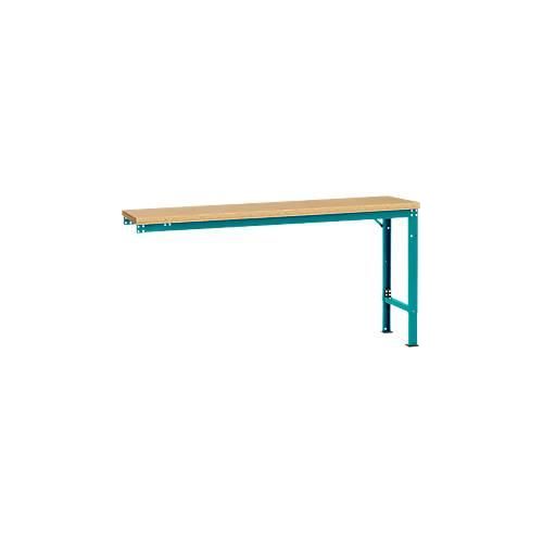 4045916157796 - AU80855021 Arbeits-Anbautisch UNIVERSAL Spezial mit Multiplexplatte BxTxH = 1750 x 800 x 722-1022 mm Wasserblau