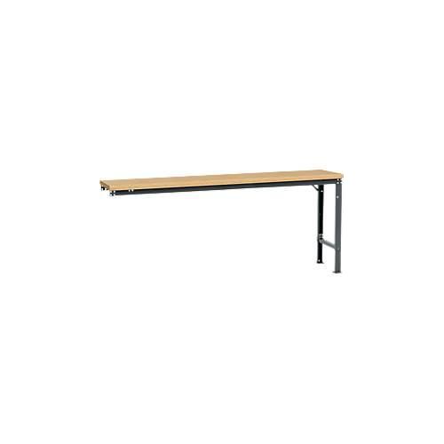 4045916158120 - AU81157016 Arbeits-Anbautisch UNIVERSAL Spezial mit Multiplexplatte BxTxH = 2000 x 800 x 722-1022 mm Anthrazit 4045916158120 - AU81157016 Arbeits-Anbautisch UNIVERSAL Spezial mit Multiplexplatte BxTxH = 2000 x 800 x 722-1022 mm Anthrazit