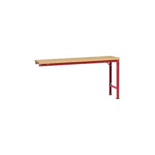 4045916157765 - AU80853003 Arbeits-Anbautisch UNIVERSAL Spezial mit Multiplexplatte BxTxH = 1750 x 800 x 722-1022 mm Rubin-Rot