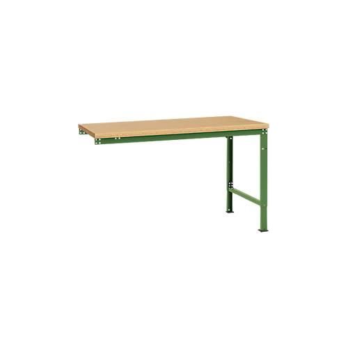 4045916157581 - AU80656011 Arbeits-Anbautisch UNIVERSAL Spezial mit Multiplexplatte BxTxH = 1500 x 1000 x 722-1022 mm Resedagrün (RAL 6011)