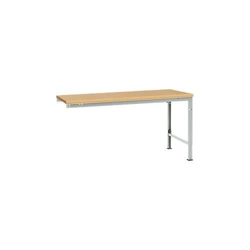 4045916157925 - AU80957035 Arbeits-Anbautisch UNIVERSAL Spezial mit Multiplexplatte BxTxH = 1750 x 1000 x 722-1022 mm Lichtgrau (RAL 7035)
