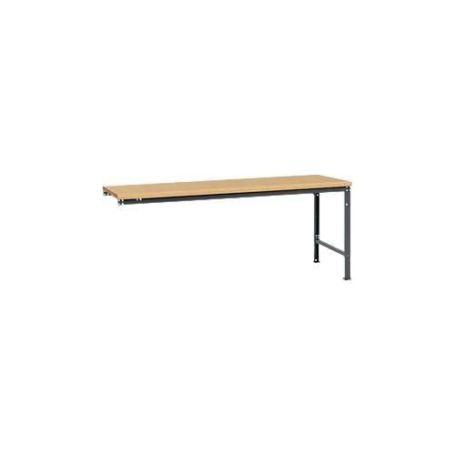 4045916158229 - AU81257016 Arbeits-Anbautisch UNIVERSAL Spezial mit Multiplexplatte BxTxH = 2000 x 1000 x 722-1022 mm Anthrazit 4045916158229 - AU81257016 Arbeits-Anbautisch UNIVERSAL Spezial mit Multiplexplatte BxTxH = 2000 x 1000 x 722-1022 mm Anthrazit
