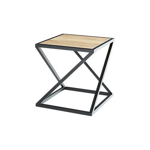 4050558002984 - Beistelltisch X Quadratform X-Fuß-Gestell B 500 x T 500 x H 530 mm desinfektionsmittelbeständig Eiche Rustique 4050558002984 - Beistelltisch X Quadratform X-Fuß-Gestell B 500 x T 500 x H 530 mm desinfektionsmittelbeständig Eiche Rustique