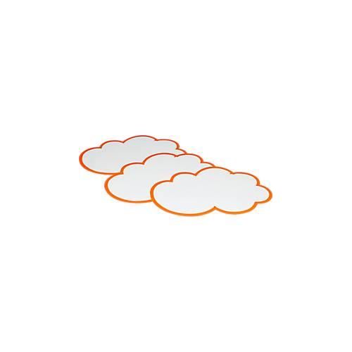 4260312672753 - Moderationskarten wolkenförmig 60 x 100 mm selbstkleb 20 Stück weiß rot