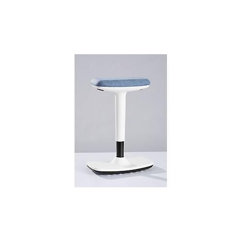 5901747582444 - Steh- Sitzhocker Timmi Polyurethanschaum-Polster Anti-Rutsch Höhenverstellung H 515-745 mm weiß blau meliert 5901747582444 - Steh- Sitzhocker Timmi Polyurethanschaum-Polster Anti-Rutsch Höhenverstellung H 515-745 mm weiß blau meliert