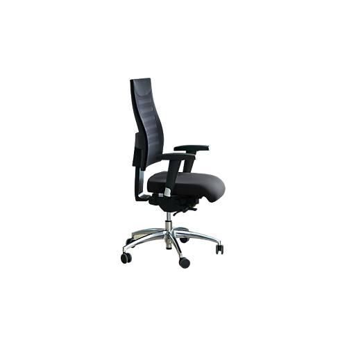 4014296883694 - Select Bürostuhl SSI PROLINE S3+ mit Armlehnen 3D-Synchronmechanik Flachsitz 3D-Netz-Rückenlehne schwarz alusilber 4014296883694 - Select Bürostuhl SSI PROLINE S3+ mit Armlehnen 3D-Synchronmechanik Flachsitz 3D-Netz-Rückenlehne schwarz alusilber