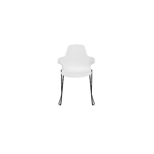 4014296866567 - Schalenstuhl T2020 Kufengestell ergonomische Sitzschale stapelbar bis 4 Stück Sitzhöhe 450 mm 2er-Set mit Armlehnen weiß schwarz 4014296866567 - Schalenstuhl T2020 Kufengestell ergonomische Sitzschale stapelbar bis 4 Stück Sitzhöhe 450 mm 2er-Set mit Armlehnen weiß schwarz
