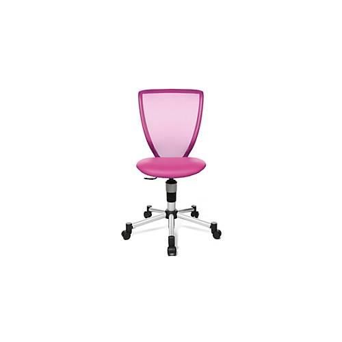 4014296976693 - Kinderdrehstuhl Titan Junior ohne Armlehnen Muldensitz Netzrücken pink alusilber 4014296976693 - Kinderdrehstuhl Titan Junior ohne Armlehnen Muldensitz Netzrücken pink alusilber