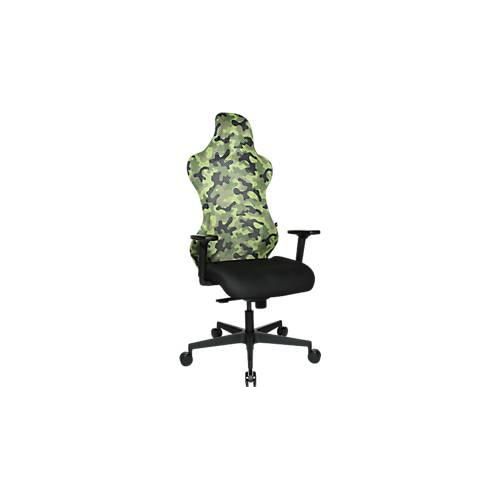 4014296953724 - Bürostuhl Sitness RS Sport Camouflage mit Armlehnen 3D-Synchronmechanik Muldensitz Kopfstütze grün schwarz 4014296953724 - Bürostuhl Sitness RS Sport Camouflage mit Armlehnen 3D-Synchronmechanik Muldensitz Kopfstütze grün schwarz