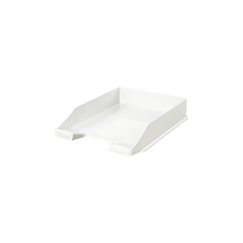 4012473112728 - Ablagekorb Klassik für Format A4 C4 mit Beschriftungsfeld stapelbar B 255 x T 348 x H 65 mm Kunststoff weiß 10 Stück 4012473112728 - Ablagekorb Klassik für Format A4 C4 mit Beschriftungsfeld stapelbar B 255 x T 348 x H 65 mm Kunststoff weiß 10 Stück
