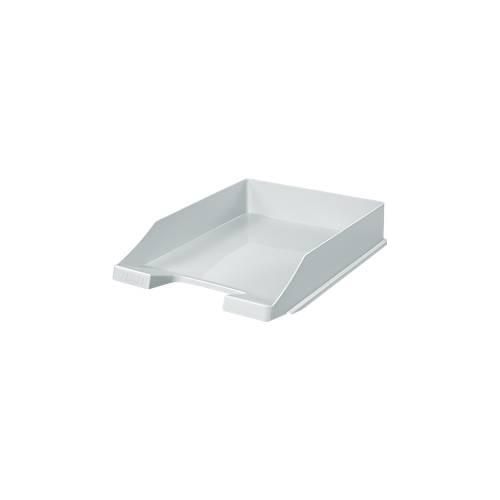4012473112711 - Ablagekorb Klassik für Format A4 C4 mit Beschriftungsfeld stapelbar B 255 x T 348 x H 65 mm Kunststoff lichtgrau 10 Stück 4012473112711 - Ablagekorb Klassik für Format A4 C4 mit Beschriftungsfeld stapelbar B 255 x T 348 x H 65 mm Kunststoff lichtgrau 10 Stück