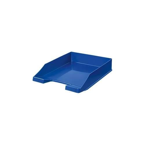 4012473112834 - Ablagekorb Klassik für Format A4 C4 mit Beschriftungsfeld stapelbar B 255 x T 348 x H 65 mm Kunststoff blau 10 Stück 4012473112834 - Ablagekorb Klassik für Format A4 C4 mit Beschriftungsfeld stapelbar B 255 x T 348 x H 65 mm Kunststoff blau 10 Stück