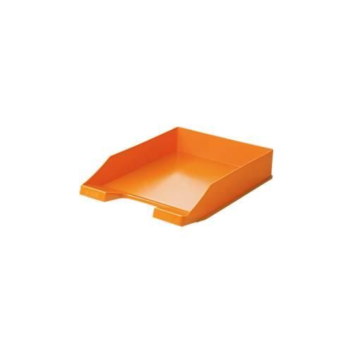 4012473112872 - Ablagekorb Klassik für Format A4 C4 mit Beschriftungsfeld stapelbar B 255 x T 348 x H 65 mm Kunststoff orange 10 Stück 4012473112872 - Ablagekorb Klassik für Format A4 C4 mit Beschriftungsfeld stapelbar B 255 x T 348 x H 65 mm Kunststoff orange 10 Stück