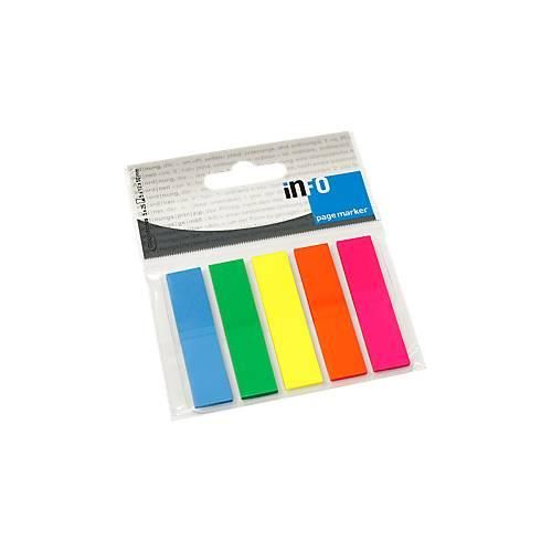 4011169589257 - INFO Haftstreifen Page Marker 12 mm x 50 mm 5 x 25 Blatt Rechteck 4011169589257 - INFO Haftstreifen Page Marker 12 mm x 50 mm 5 x 25 Blatt Rechteck