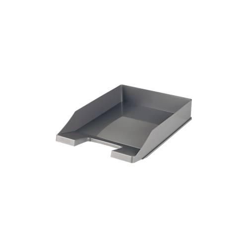 4012473112810 - Ablagekorb Klassik für Format A4 C4 mit Beschriftungsfeld stapelbar B 255 x T 348 x H 65 mm Kunststoff dunkelgrau 10 Stück 4012473112810 - Ablagekorb Klassik für Format A4 C4 mit Beschriftungsfeld stapelbar B 255 x T 348 x H 65 mm Kunststoff dunkelgrau 10 Stück