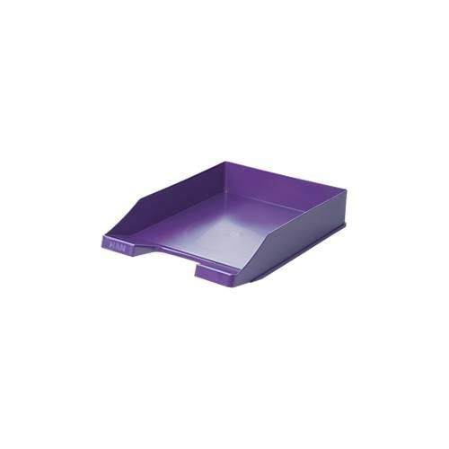 4012473112995 - Ablagekorb Klassik für Format A4 C4 mit Beschriftungsfeld stapelbar B 255 x T 348 x H 65 mm Kunststoff lila 10 Stück 4012473112995 - Ablagekorb Klassik für Format A4 C4 mit Beschriftungsfeld stapelbar B 255 x T 348 x H 65 mm Kunststoff lila 10 Stück