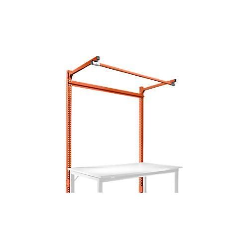 4045916131864 - Aufbauportal m Ausleger Grundtisch SPEZIAL Arbeitstisch Werkbank UNIVERSAL PROFI 1500 mm rotorange
