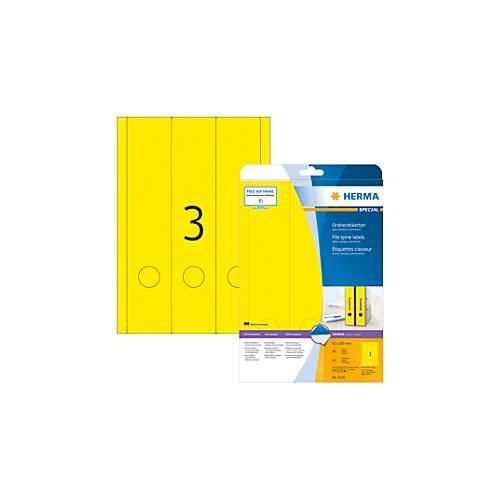 4008705051361 - - Ordnerrückenetikett breit lang 61 x 297 mm (b x h) selbstklebend mit Griffloch gelb 60 Etik Pack 4008705051361 - - Ordnerrückenetikett breit lang 61 x 297 mm (b x h) selbstklebend mit Griffloch gelb 60 Etik Pack