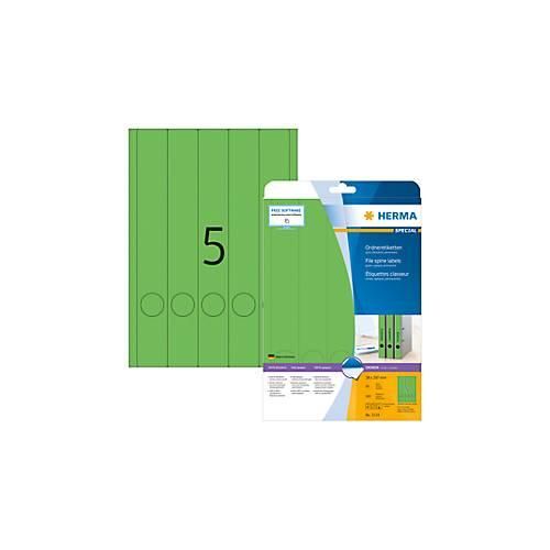 4008705051347 - selbstklebende Rückenschilder A4 Etiketten 5134 grün schmal lang 38x297mm (BxH) selbstklebend permanent 4008705051347 20 Blatt 4008705051347 - selbstklebende Rückenschilder A4 Etiketten 5134 grün schmal lang 38x297mm (BxH) selbstklebend permanent 4008705051347 20 Blatt