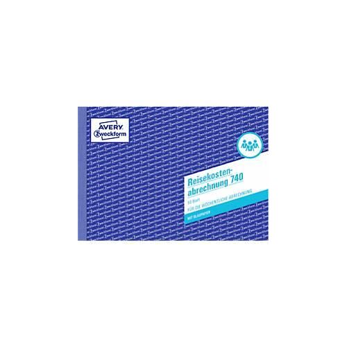 4004182007402 - 740 Reisekostenabrechnung für wöchentliche Abrechnung A5 quer mit Blaupapier 50 Blatt - Avery Zweckform 4004182007402 - 740 Reisekostenabrechnung für wöchentliche Abrechnung A5 quer mit Blaupapier 50 Blatt - Avery Zweckform