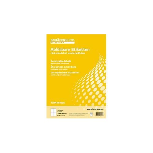 4250510812181 - Select Universal-Etiketten wiederablösbar 105 x 148 mm 100 Stück