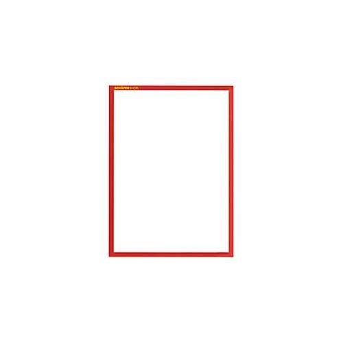 4250510812518 - Pure SSI Magnetrahmen Standard DIN A4 Hochformat 5 Stück kunststoffbeschichtetes Metall rot