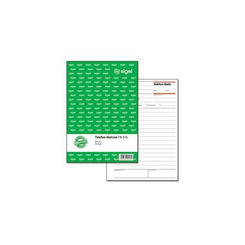 4004360922565 - Telefon-Notiz TN515 50 Blatt A5 hoch 4004360922565 Sigel 4004360922565 - Telefon-Notiz TN515 50 Blatt A5 hoch 4004360922565 Sigel