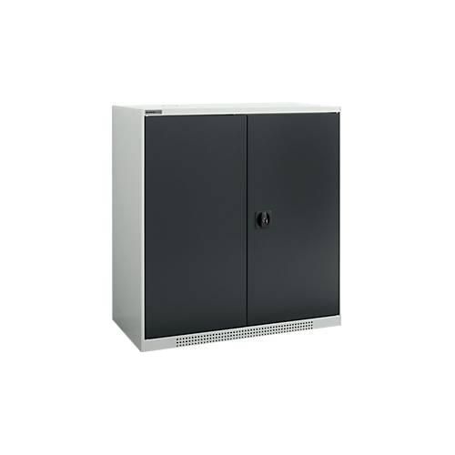 4051273768452 - Genius Flügeltürenschrank FS Stahl mit Belüftungslöchern B 1055 x T 520 x H 1105 mm 3 OH Lichtgrau Anthrazitgrau bis 300 kg 4051273768452 - Genius Flügeltürenschrank FS Stahl mit Belüftungslöchern B 1055 x T 520 x H 1105 mm 3 OH Lichtgrau Anthrazitgrau bis 300 kg