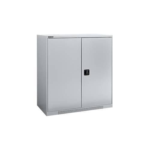 4051273768469 - Genius Flügeltürenschrank FS Stahl mit Belüftungslöchern B 1055 x T 520 x H 1105 mm 3 OH Weißalu Weißalu bis 300 kg 4051273768469 - Genius Flügeltürenschrank FS Stahl mit Belüftungslöchern B 1055 x T 520 x H 1105 mm 3 OH Weißalu Weißalu bis 300 kg