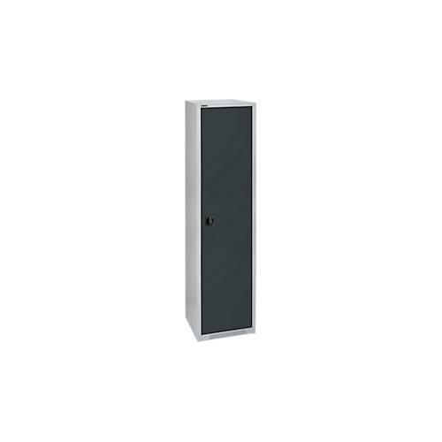 4051273768841 - Genius Flügeltürenschrank FS Stahl mit Belüftungslöchern B 545 x T 520 x H 1950 mm 5 OH Weißalu Anthrazitgrau bis 250 kg 4051273768841 - Genius Flügeltürenschrank FS Stahl mit Belüftungslöchern B 545 x T 520 x H 1950 mm 5 OH Weißalu Anthrazitgrau bis 250 kg