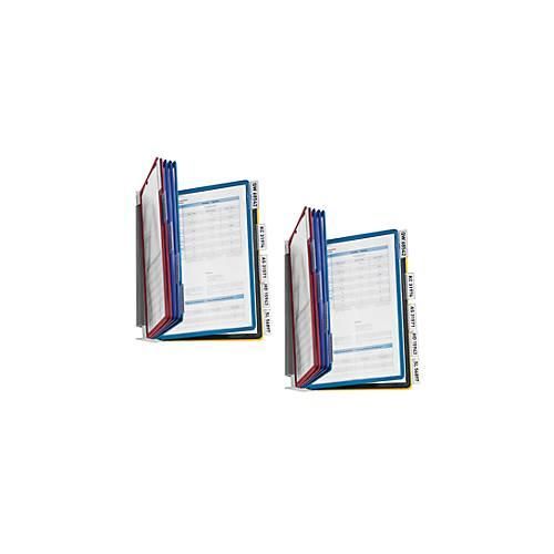 4250510866122 - DURABLE Metall-Wandhalter mit Sichttafeln farbig sortiert 2er SET