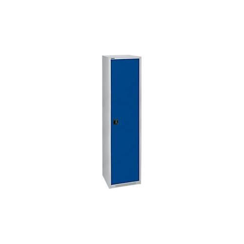 4051273768834 - Genius Flügeltürenschrank FS Stahl mit Belüftungslöchern B 545 x T 520 x H 1950 mm 5 OH Weißalu Enzianblau bis 250 kg 4051273768834 - Genius Flügeltürenschrank FS Stahl mit Belüftungslöchern B 545 x T 520 x H 1950 mm 5 OH Weißalu Enzianblau bis 250 kg