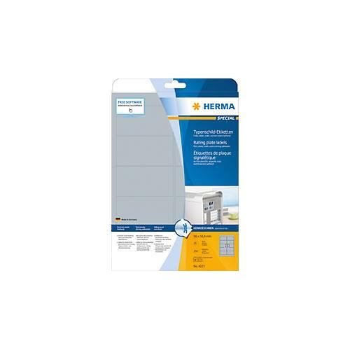4008705042239 - 4223 Typenschild-Etiketten 96 x 508 mm Polyester-Folie Silber 250 St Permanent haftend Laserdrucker Kopierer Handbeschriftung 4008705042239 - 4223 Typenschild-Etiketten 96 x 508 mm Polyester-Folie Silber 250 St Permanent haftend Laserdrucker Kopierer Handbeschriftung