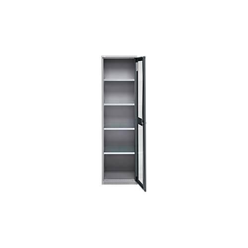 4051273769329 - Genius Flügeltürenschrank FS Stahl Sichtfenster Lüftungslöcher B 545 x T 520 x H 1950 mm 5 OH Weißalu Anthrazitgrau bis 250 kg 4051273769329 - Genius Flügeltürenschrank FS Stahl Sichtfenster Lüftungslöcher B 545 x T 520 x H 1950 mm 5 OH Weißalu Anthrazitgrau bis 250 kg