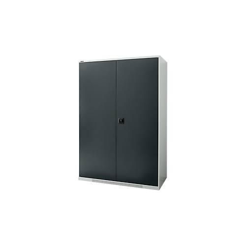 4051273769350 - Genius Flügeltürenschrank FS Stahl mit Belüftungslöchern B 1343 x T 620 x H 1950 mm 5 OH Lichtgrau Anthrazitgrau bis 750 kg 4051273769350 - Genius Flügeltürenschrank FS Stahl mit Belüftungslöchern B 1343 x T 620 x H 1950 mm 5 OH Lichtgrau Anthrazitgrau bis 750 kg