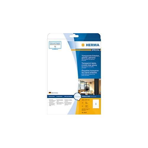 4008705080200 - 8020 Folien-Etiketten 210 x 297 mm Folie glänzend Transparent 25 St Permanent haftend Laserdrucker Kopierer Farblaserdrucker Farbkopierer 4008705080200 - 8020 Folien-Etiketten 210 x 297 mm Folie glänzend Transparent 25 St Permanent haftend Laserdrucker Kopierer Farblaserdrucker Farbkopierer