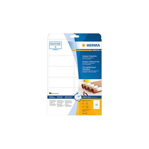 4008705095334 - HERMA Etiketten A4 Outdoor Klebefolie 991x423 mm weiß extrem stark haftend Folie matt wetterfest 120 St - Weiß - Selbstklebendes Druckeretikett - A4 - Polyolefine - Laser - Dauerhaft 4008705095334 - HERMA Etiketten A4 Outdoor Klebefolie 991x423 mm weiß extrem stark haftend Folie matt wetterfest 120 St - Weiß - Selbstklebendes Druckeretikett - A4 - Polyolefine - Laser - Dauerhaft