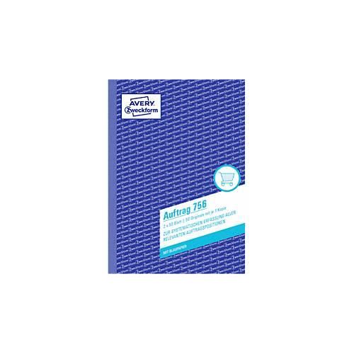 4004182007563 - Auftragsformular din A5 60g m² nicht selbstdurchschreibend 1 Durchschlag handschriftlich weiß 2 x 50 Bl - Avery Zweckform 4004182007563 - Auftragsformular din A5 60g m² nicht selbstdurchschreibend 1 Durchschlag handschriftlich weiß 2 x 50 Bl - Avery Zweckform
