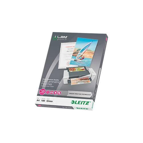 4002432397655 - iLAM Premium Laminierfolien DIN A4 Glänzend 125 Mikron (2 x 125) Transparent 100 Stück 4002432397655 - iLAM Premium Laminierfolien DIN A4 Glänzend 125 Mikron (2 x 125) Transparent 100 Stück