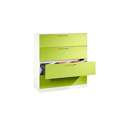 4065714670136 - Hängeregistraturschrank ASISTO C 3000 4 Schubladen 3-bahnig B 1200 mm weiß weiß 4065714670136 - Hängeregistraturschrank ASISTO C 3000 4 Schubladen 3-bahnig B 1200 mm weiß weiß