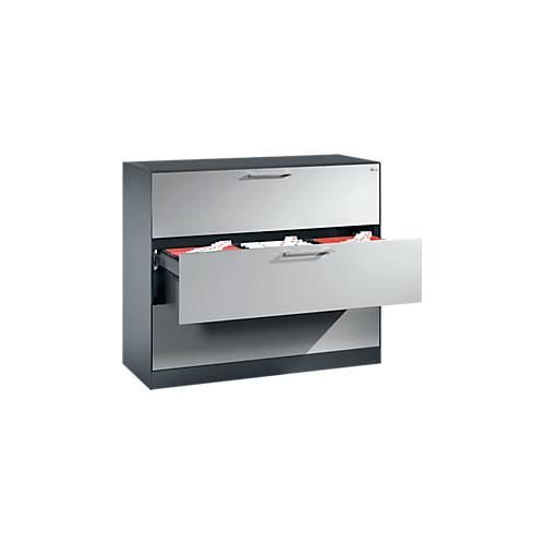 4064615366148 - Hängeregistraturschrank ASISTO C 3000 3 Schubladen 3-bahnig B 1200 mm anthrazit alusilber 4064615366148 - Hängeregistraturschrank ASISTO C 3000 3 Schubladen 3-bahnig B 1200 mm anthrazit alusilber