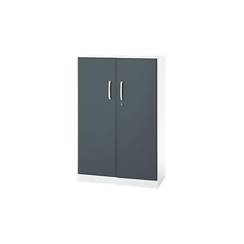 4051273786692 - Büroschrank 3OH abschließbar mit aufliegenden Türen B 800 mm Basaltgrau Verkehrsweiß 4051273786692 - Büroschrank 3OH abschließbar mit aufliegenden Türen B 800 mm Basaltgrau Verkehrsweiß