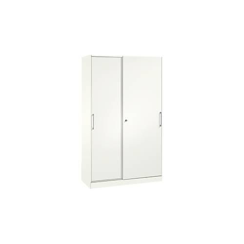 4062084630166 - C+P Schiebetürenschrank Asisto H1980xB1200xT435mm Korpus Verkehrsweiß Fronten Verkehrsweiß Anzahl Fächer 4 4062084630166 - C+P Schiebetürenschrank Asisto H1980xB1200xT435mm Korpus Verkehrsweiß Fronten Verkehrsweiß Anzahl Fächer 4